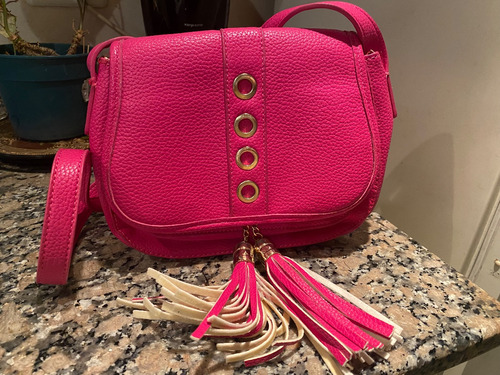 Cartera Bandolera Ecocuero | Complot | Pink Correa Regulable