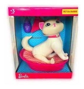 Pet Barbie Gato Na Caminha Com Acessórios