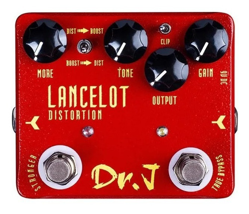 Pedal De Distorção Joyo Dr. J Lancelot Cor Vermelho