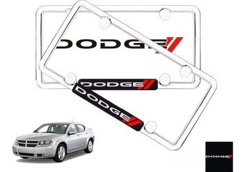 Par Porta Placas Dodge Avenger 2.7 2013 Original