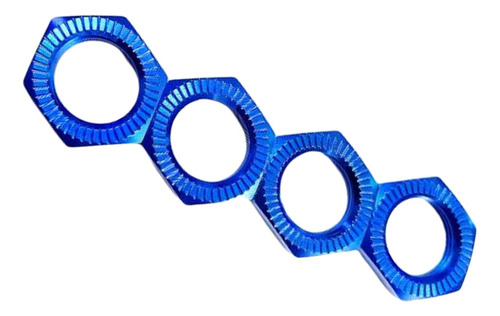 Tuerca De Rueda Hexagonal De 4 Piezas Para Vehículos Azul