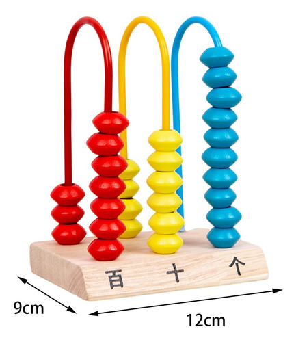 Juguete Montessori Abacus, Cuenta Matemáticas, Ábaco, Madera