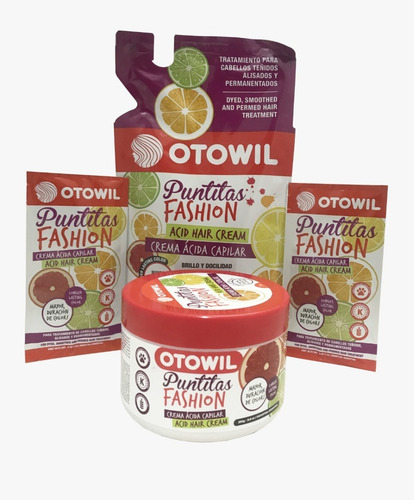 Imagen 1 de 5 de Doypack Puntitas Fashion Crema Ácida Otowil X250g