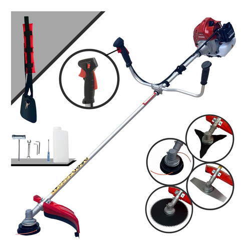 Roçadeira Kawashima Bcj-521l + 2 Lâminas Extras De Corte