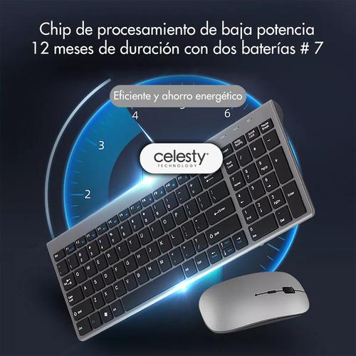 Kit Teclado Y Mouse Compatible Huawei Inalámbrico