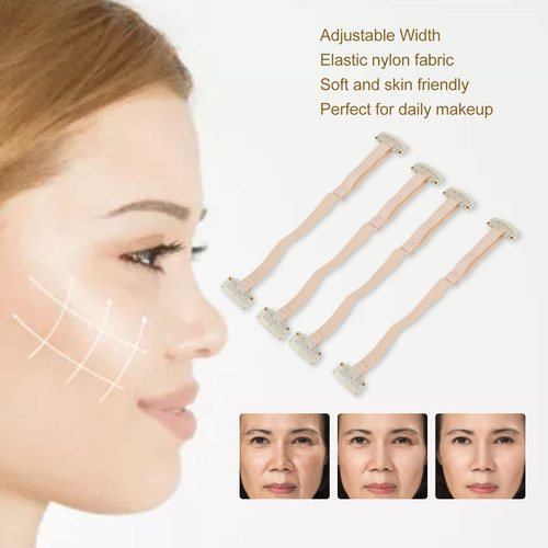 Banda De Estiramiento Facial, 4 Piezas De Bandas De