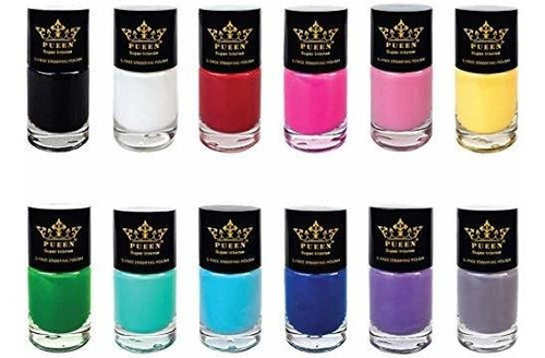 Pueen Super Intenso Pulido De Uñas Para Laca De Color 5a2yz