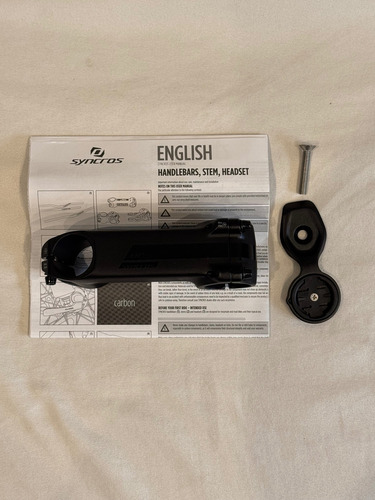 Stem Syncros Xr1.5 100mm + Soporte Garmin Syncros Negro 10 Cm