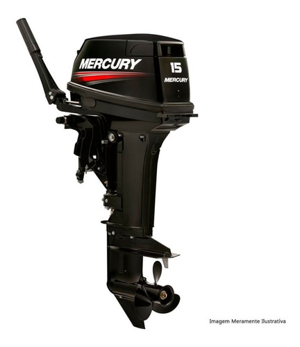 Imagem 2 de 2 de Mercury 15hp Super Novo A Pronta Entrega Ñ Yamaha Envirude
