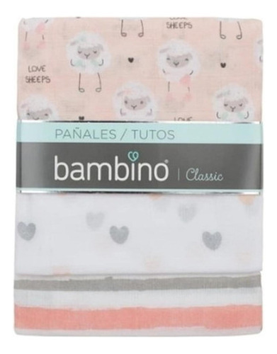 Pañales Tutos De Muselina Bambino Ovejitas