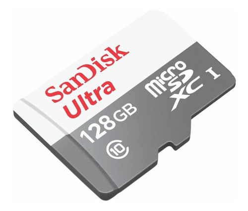 Memoria Microsd Sandisk Ultra 128gb 80mb/s Clase 10/w
