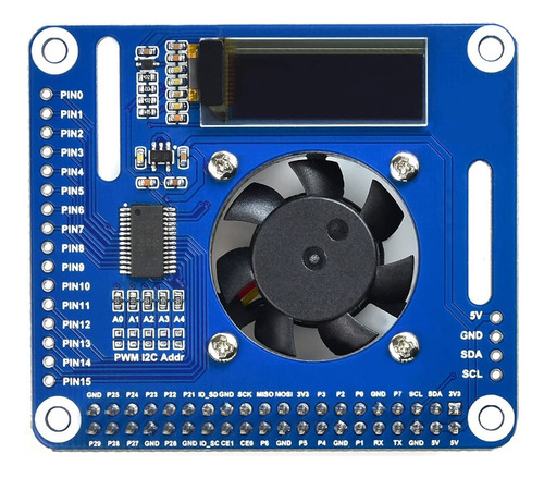 Gorro Para Raspberry Pi Monitor Temperatura Controlador I2c