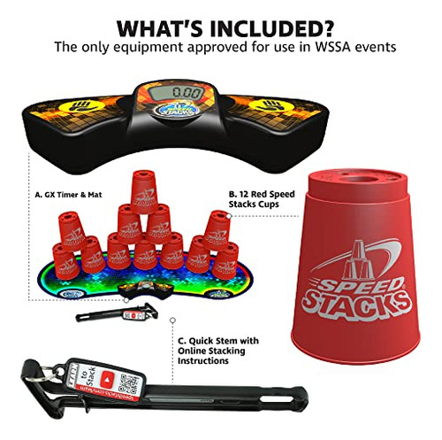Sport Stacking Speed Stacks Competitor Red 12 Copos Com Cron