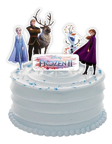 Topo - Topper - Decoração De Bolo - Festa Frozen 2