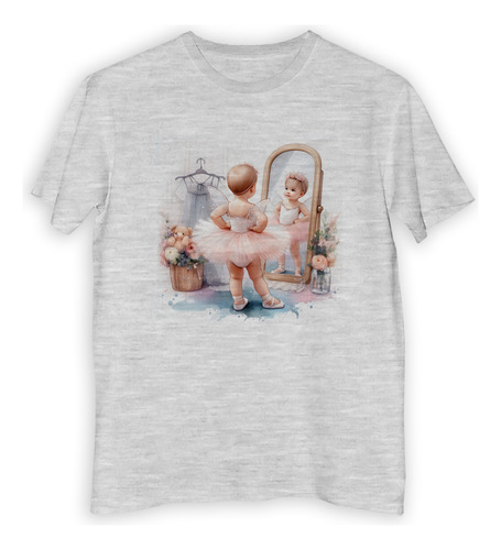 Remera Hombre Bailarina Tierna Pasos En El Espejo