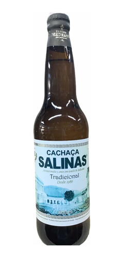 Cachaça Salinas Tradicional 600ml / Pinga, Aguardente ,top