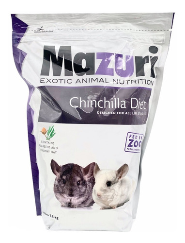 Alimento Para Chinchillas Mazuri Chinchilla Diet 1.3 Kg.