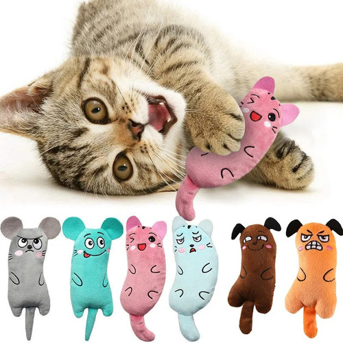 6pcs Cute Cat Toys Funny Interactive Plush Cat Toy Mini