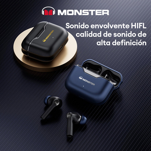 Audífonos Inalámbricos Monster Airmars Modelo Xkt02 Color Azul