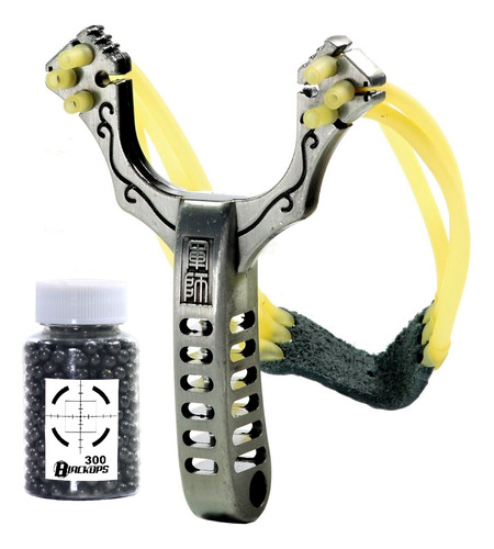 Atiradeira Estilingue Profissional Slingshot M1 + 300esferas