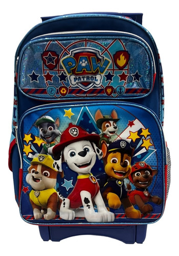 Paw Patrol Mochila Mod A17972 Llantas Gel Y Lonchera