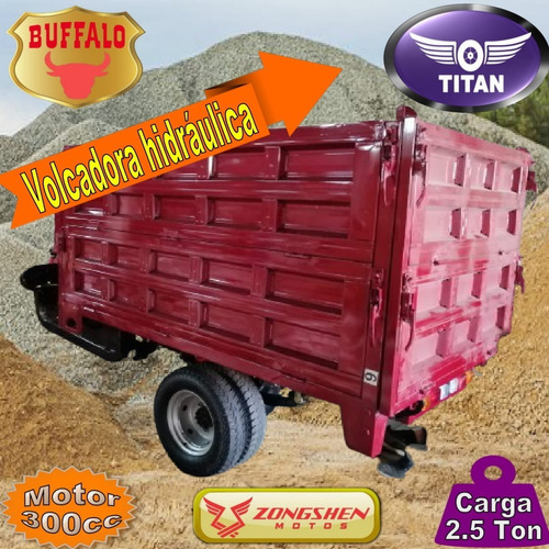 Triciclo Naftero Volcadora 2500kg Titan Buffalo 300cc 0km