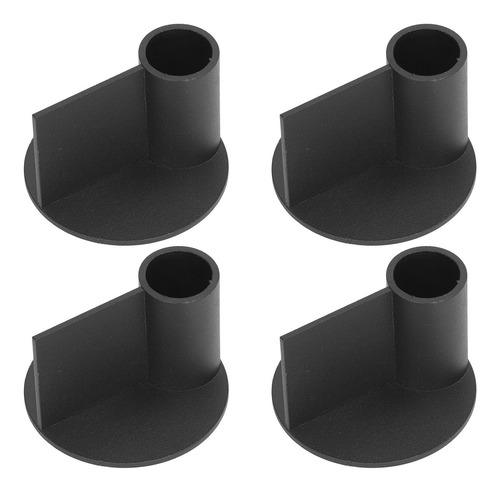 Black Candlestick Holders 4pcs Low Taper Candle Holder Matte