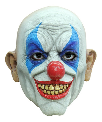 Máscara De Payaso Clown Smile Disfraz Halloween Color Blanco