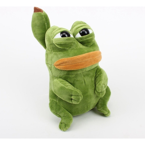 // Novo 2 Peças Pepe The Frog Sad Frog Doll Soft Toy Toy,