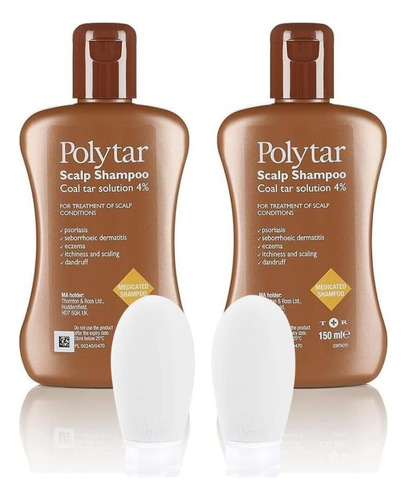 Darque Botella De Viaje Polytar Scale Champú De Alquitrán De