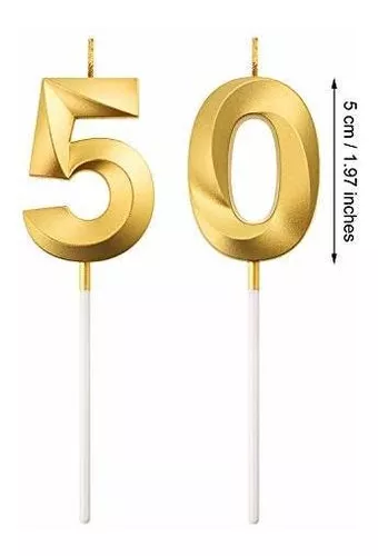 Velas 50 cumpleaños