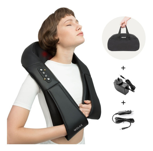 Masajeador Wolke Cervical Lumbar Espalda Calor 8 Rodillos Gt
