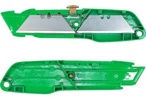 Cuchillo Retractil 3 Hojas Interlock (10-179), Stanley Color Verde Lima