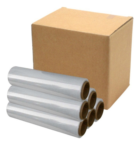 Pack 30 Cajas Film Stretch Transparente (6 Rollos X Caja)