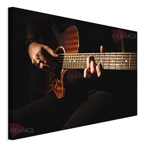 Cuadro Guitarra Elegante Canvas Grueso 140x90