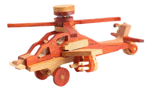 Modelo De Avión De Madera Hecho A 270 Mm X 195 Mm X 100 Mm