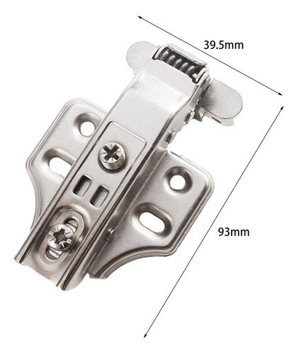 4 Accesorios De De Marco De Aluminio Curva Recta Plateada