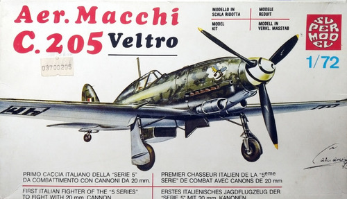 Imagen 1 de 4 de Aeronautica Macchi C.205 Veltro  1/72 Supermodel 
