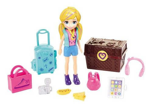 Elegante kit de viaje turístico Mattel Gdm12 de Polly Pocket