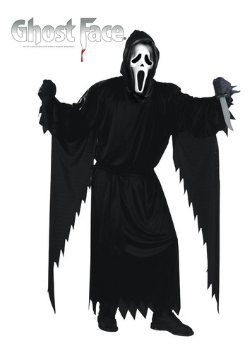 Disfraz Scream Ghost Face Con Cuchillo Original Halloween | Envío gratis