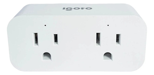 Adaptador De Tomacorriente Wifi Igoto Dual Smart Socket