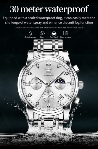 Olves Relojes Hombre Regalos Sol, Luna Y Estrellas