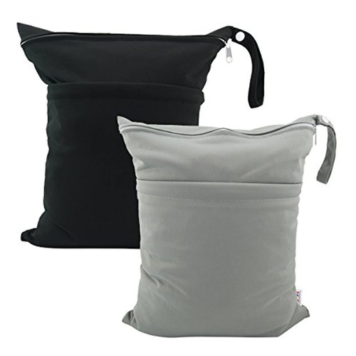 Alvababy 2pcs Cloth Diaper Wet Dry Bags Waterproof