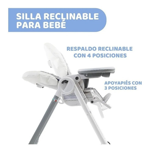 Imagen 2 de 10 de Silla De Comer Bebe Chicco Polly Progres5