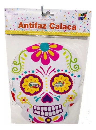 Antifaz Antifaces Calaca Mexicana Calavera X6 Cotillon