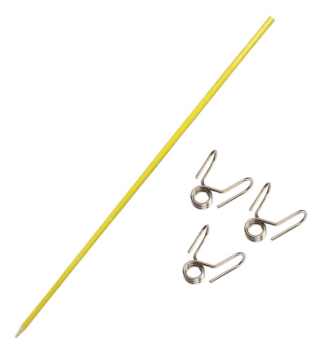 60 Varilla Fibra De Vidrio 1.20m + 60 Clip Para Boyeros