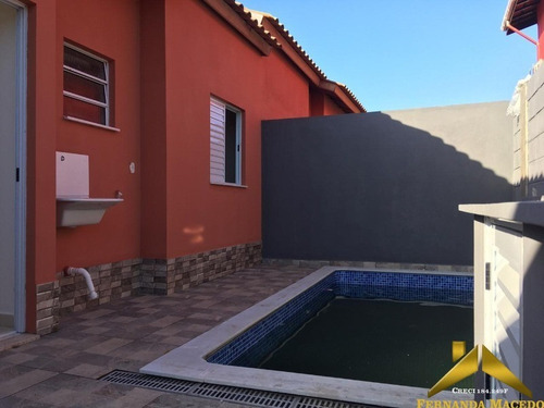 Casa Em Condominio Fechado Com 2 Quartos, Suíte E Piscina Privativa - Minha Casa Minha Vida - Ca00057 - 34234841