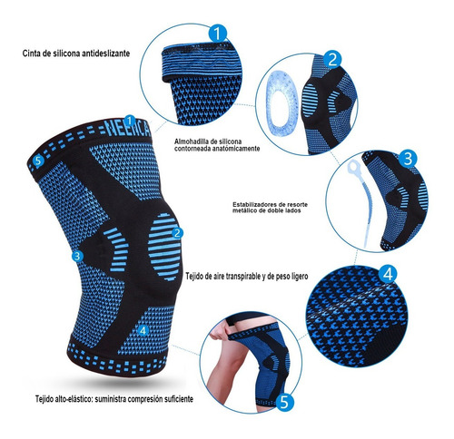 Rodillera Elástica De Compresión Para Deportes Correr