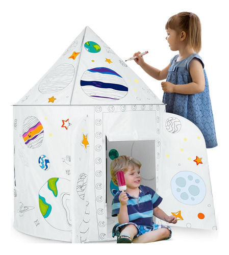 Briwooody Rocket Ship Corte Para Niños Fun Rocket Ship Para