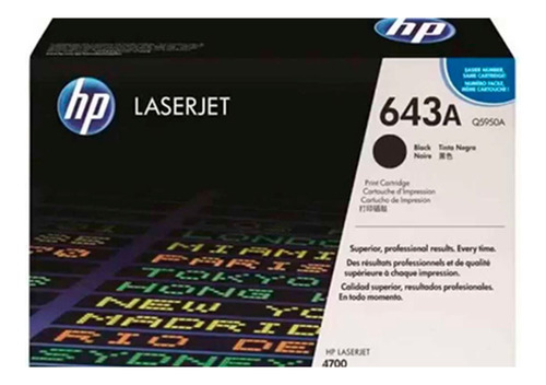 Toner Hp Q5950a (643a) L.j. 4700 / Black